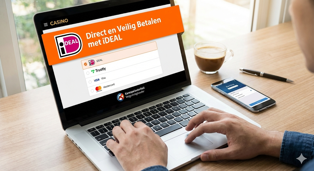 Direct en veilig betalen met iDEAL bij legale online casino's in Nederland met Nederlandse vergunning en betrouwbare goksites