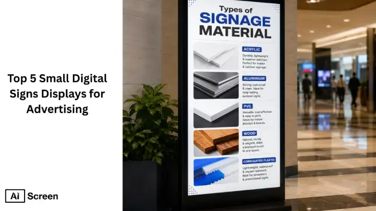 How to Choose the Right Types of Signage Material? 1 types of signage material