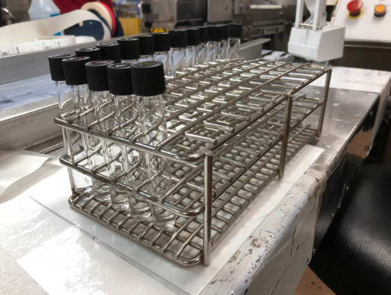 Autoclavable test tube rack in a laboratory setting