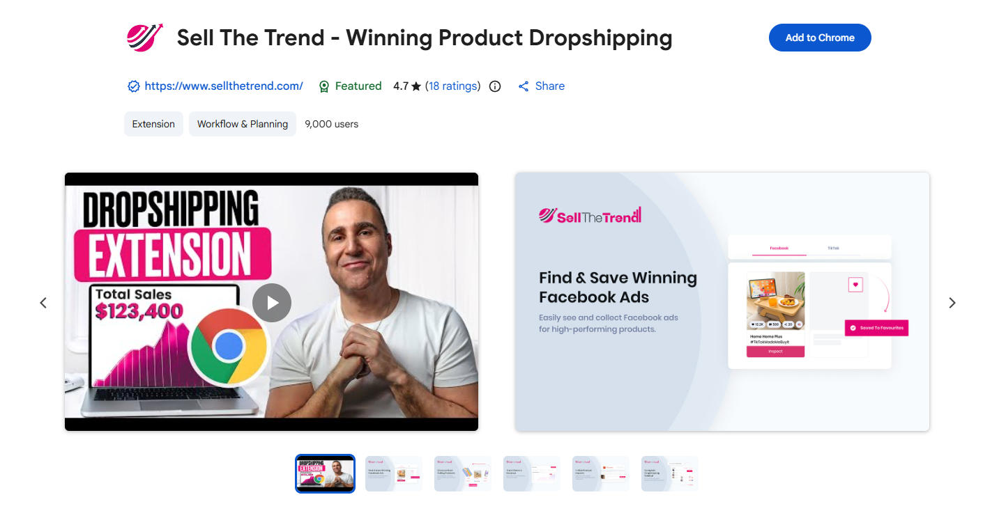 Sell The Trend Chrome Extension download.