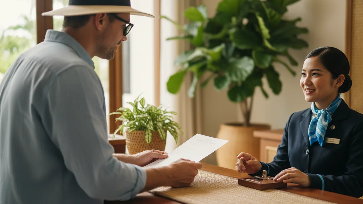 Hotel Confirmation That Covers You: Resort, Guesthouse, Split-Stay, And “Gaps” with dummy ticket proof