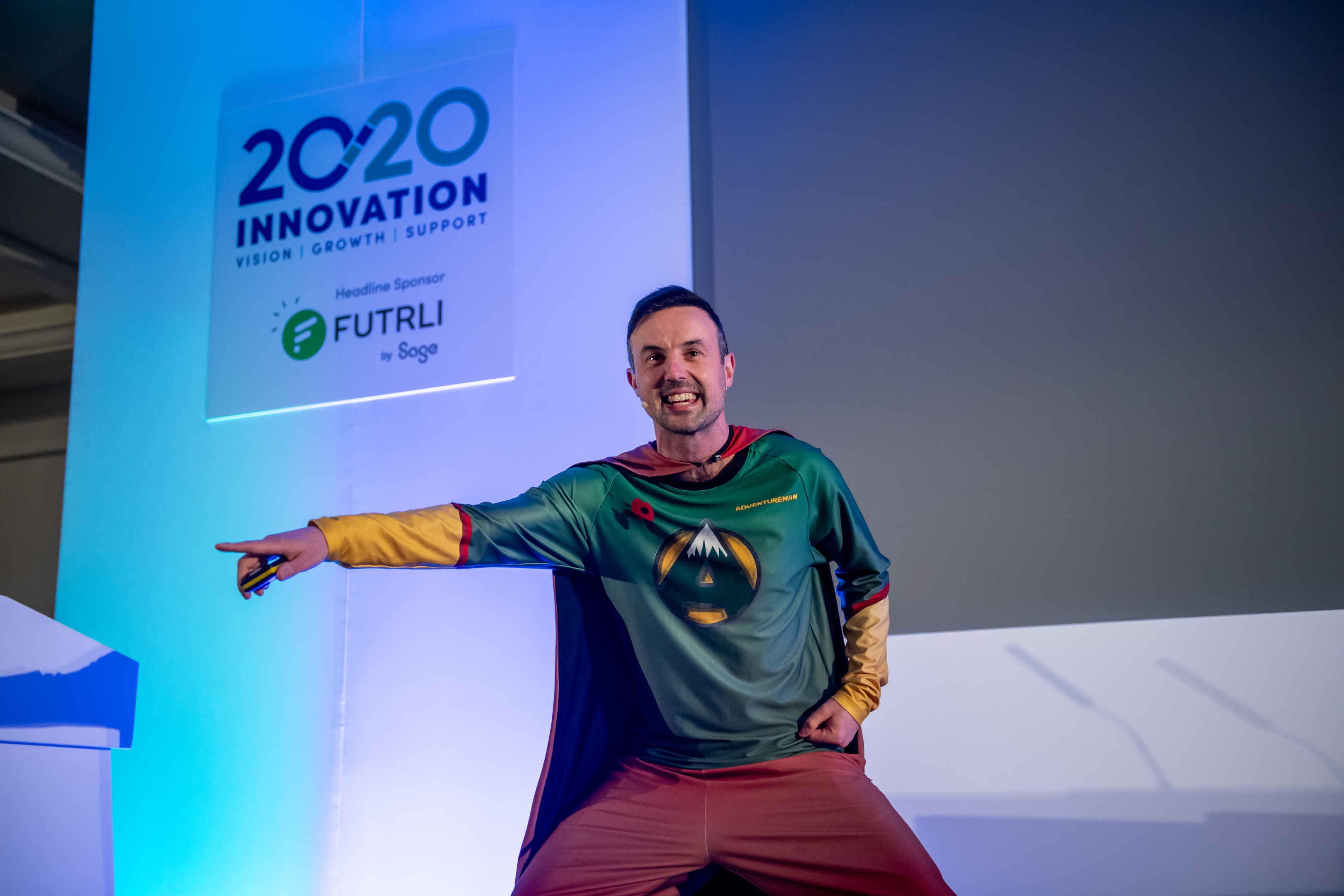 Adventureman at the 2020 Innovation Annual Conference
