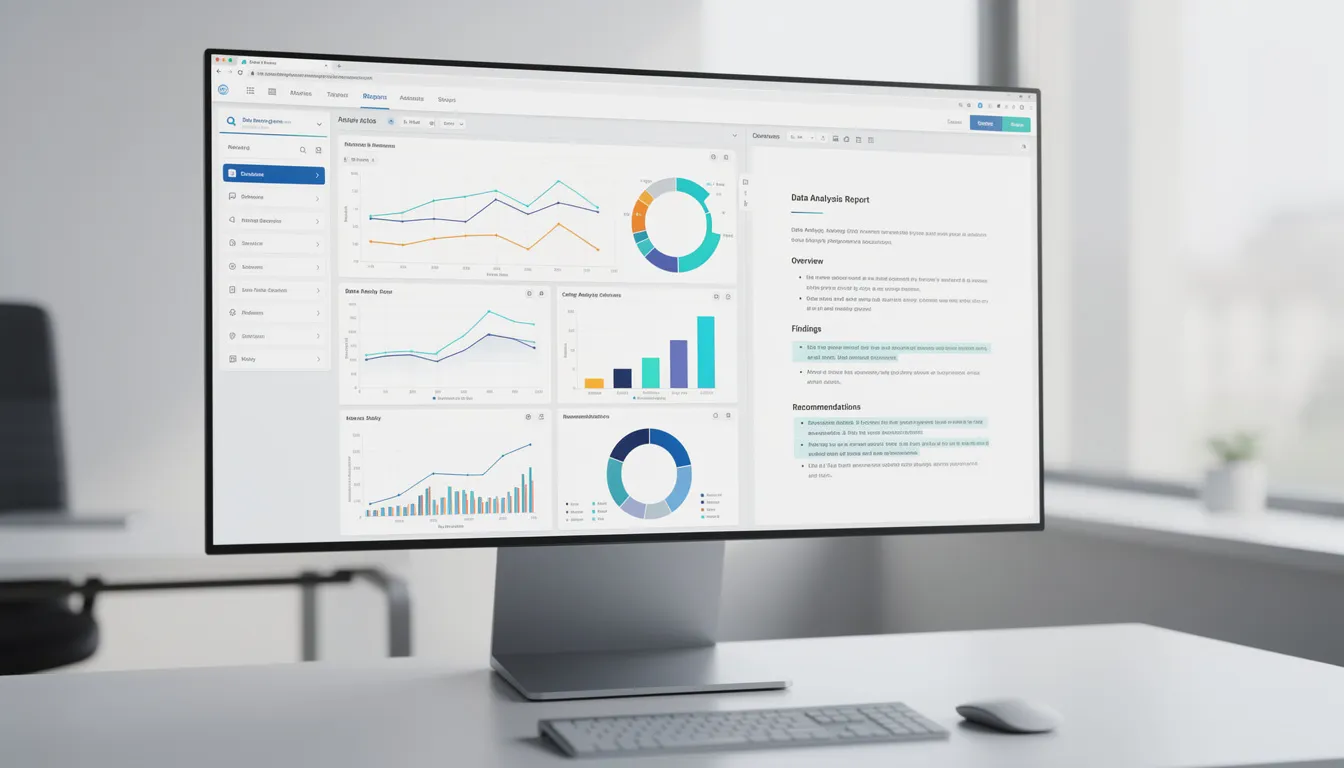 The image depicts a modern software interface on a computer screen, showcasing an innovative platform for automated credit dispute verification. It features data analysis tools and document generation options designed to streamline the dispute process for financial institutions and consumers, ensuring compliance with the Fair Credit Reporting Act.