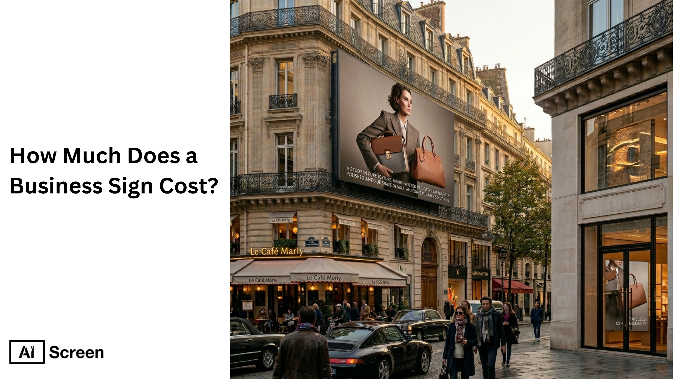 How Much Does a Business Sign Cost? 1 business sign pricing