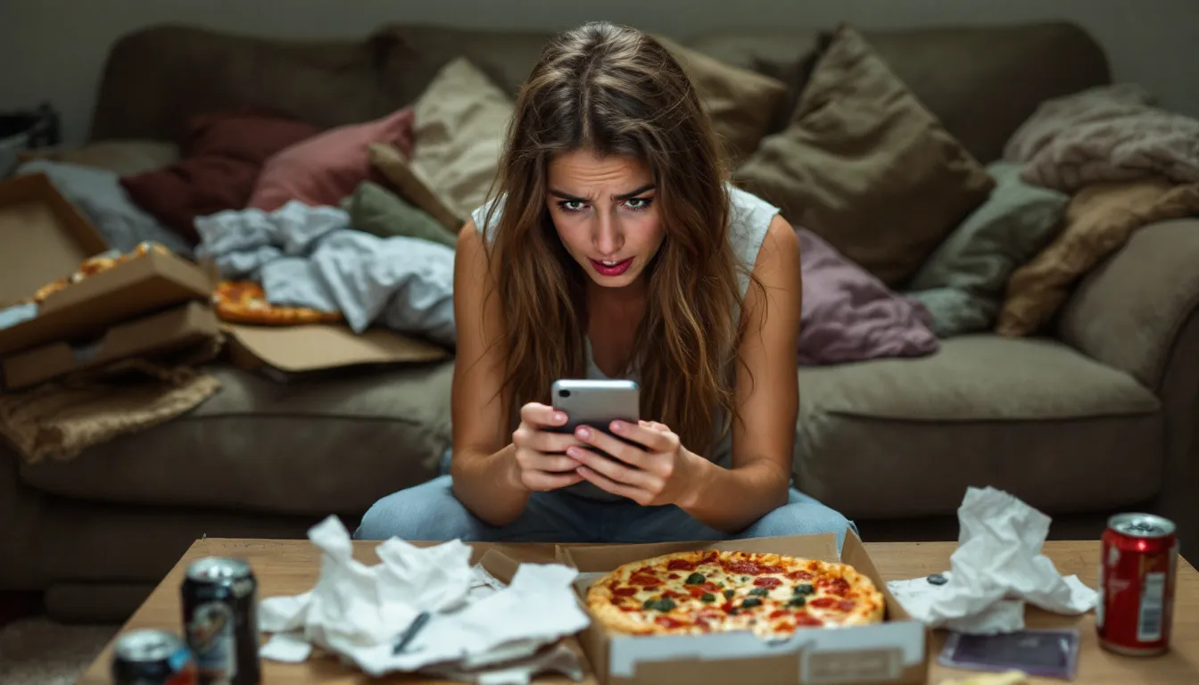 A person reflecting on post-hookup etiquette.