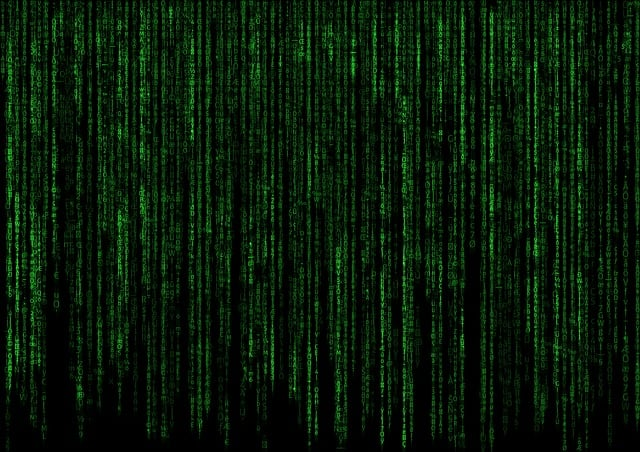 matrix, code, computer