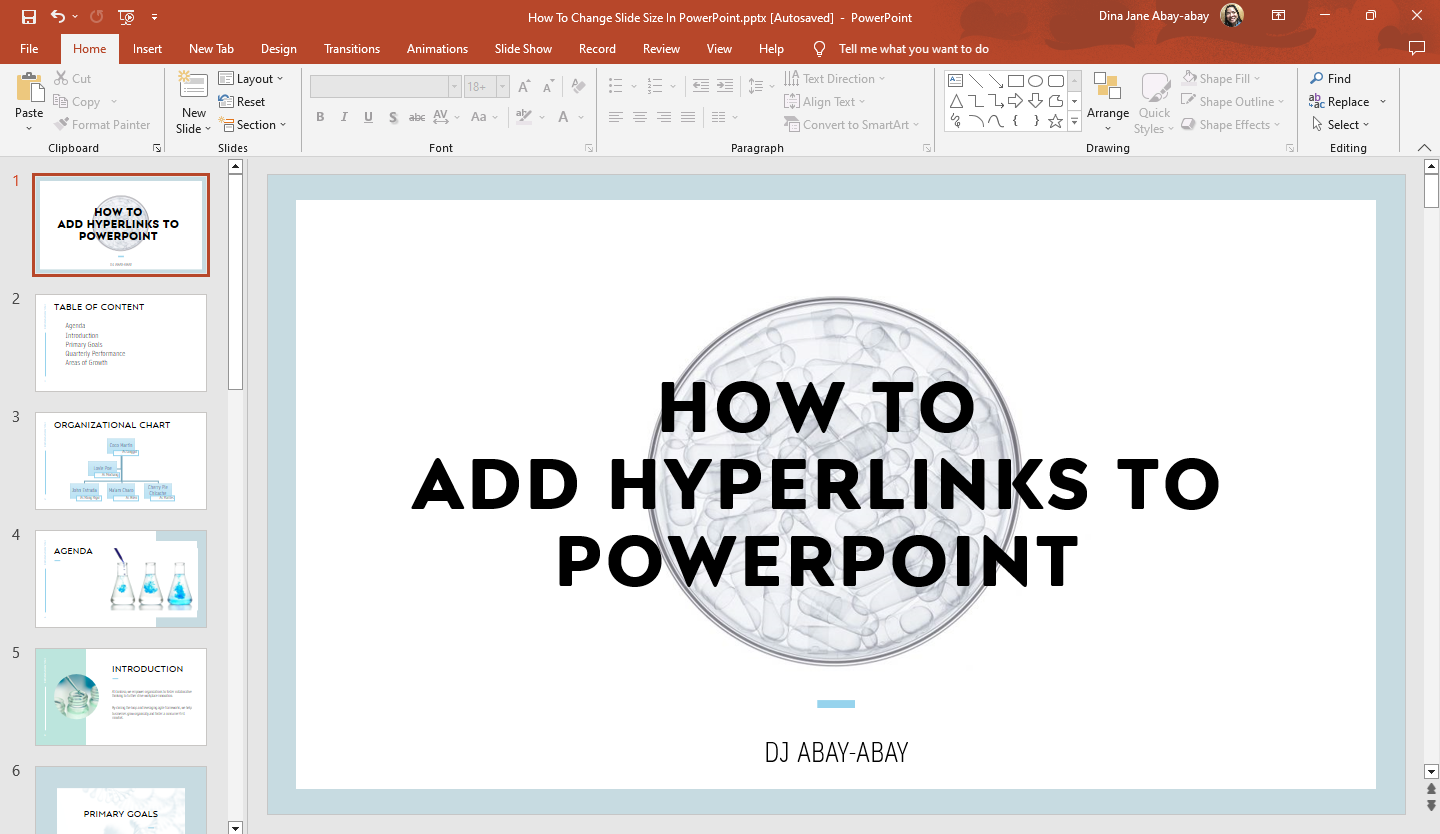 open your MS PowerPoint