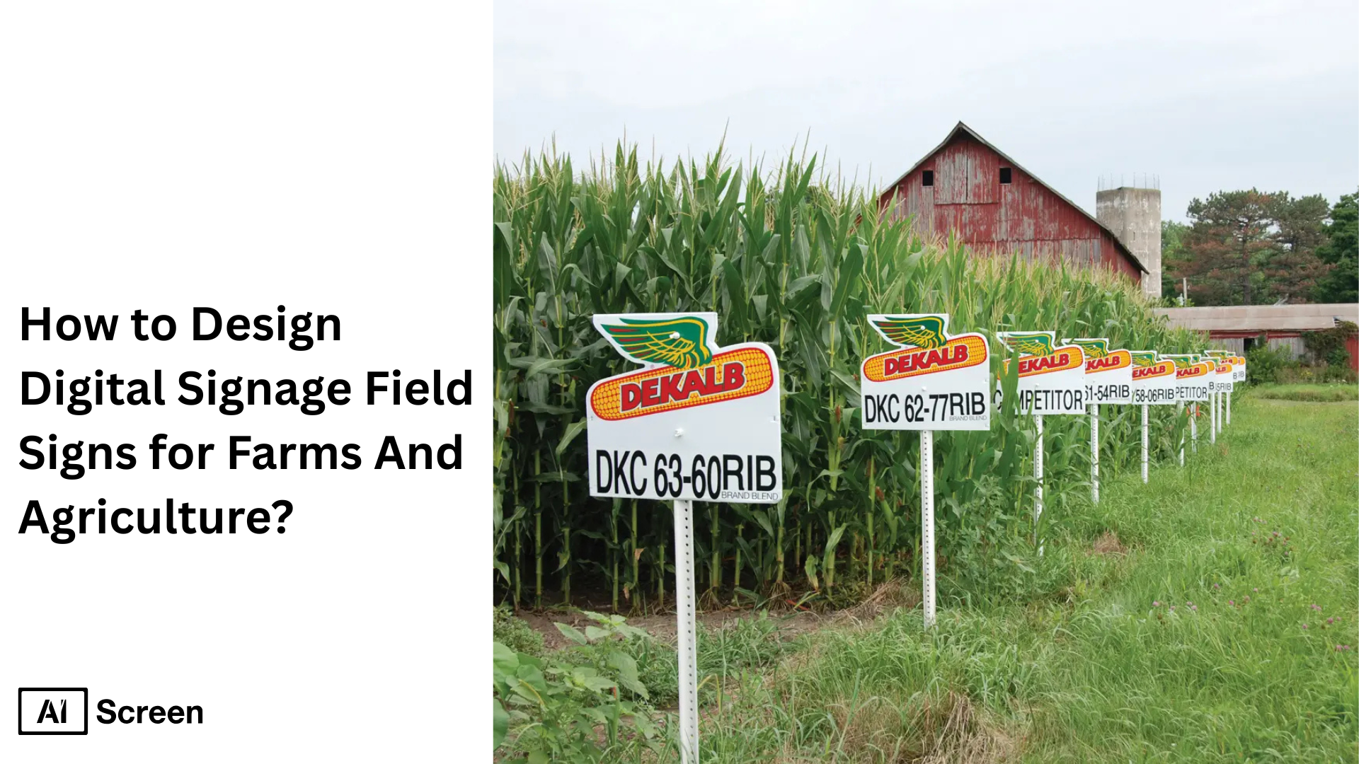 designing effective field signs for farming and agriculture