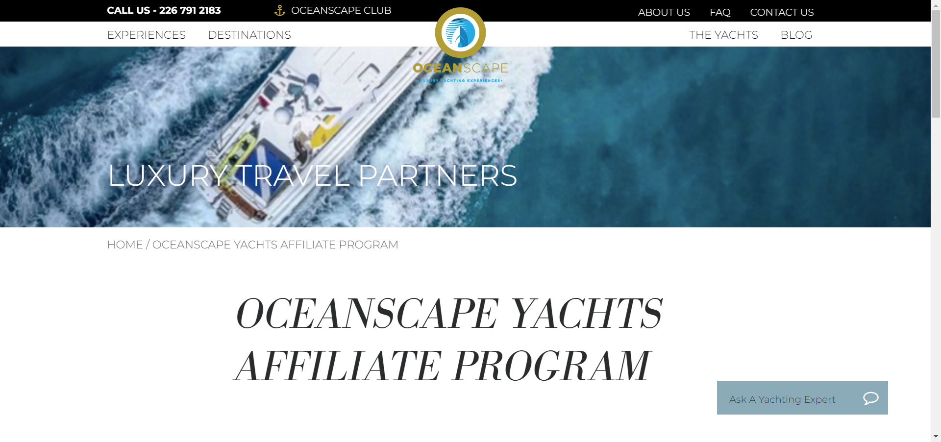 Oceanscape Yachts Affiliate Program