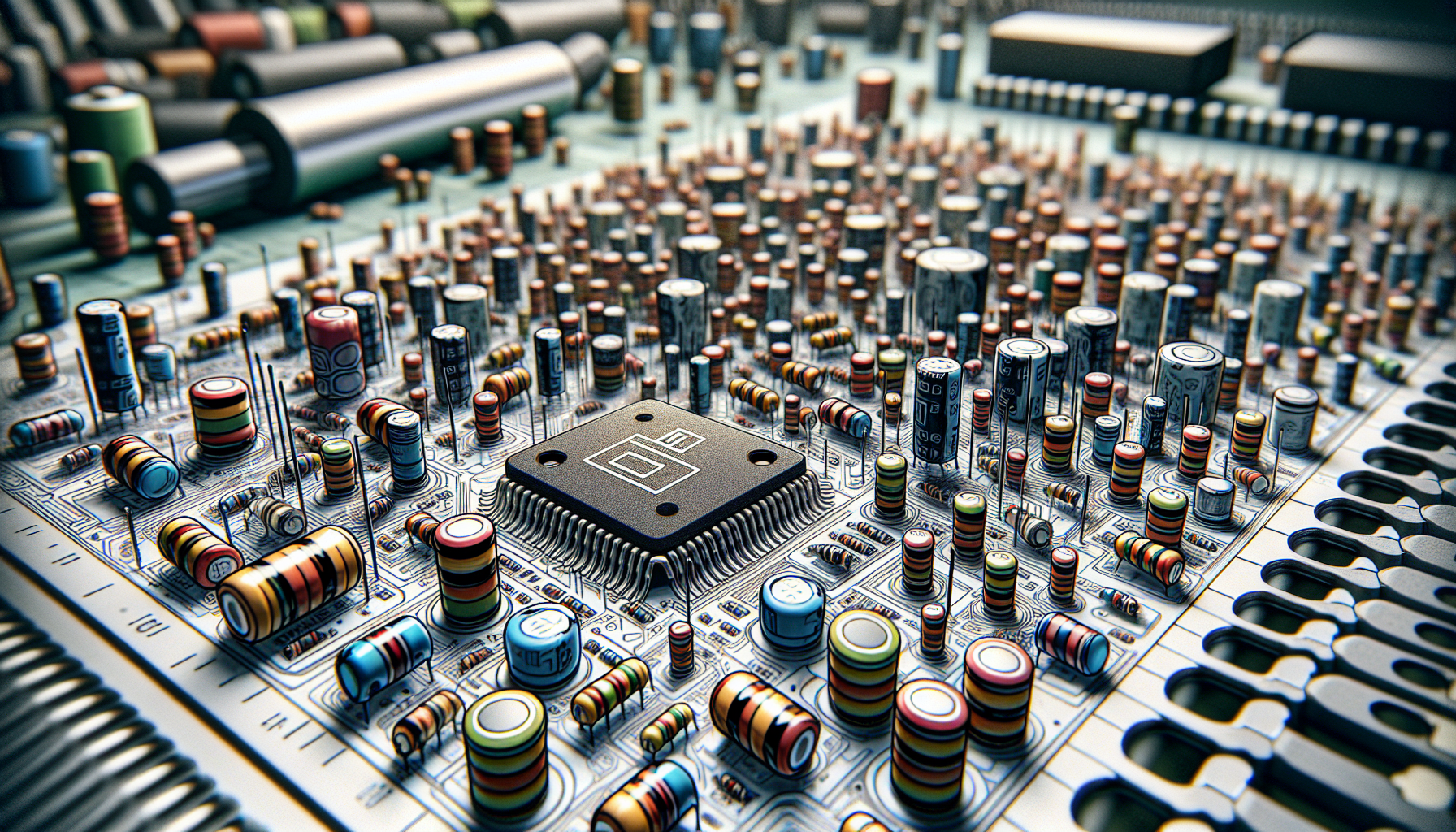 Illustration of electronic components