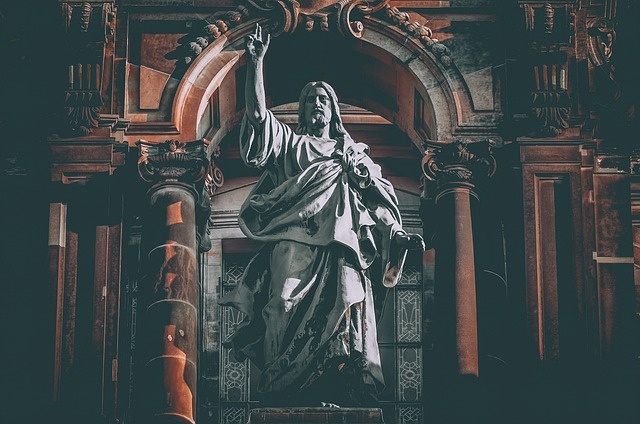 berlin cathedral, sculpture, jesus christ