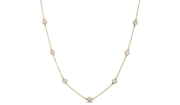 Roberto Coin Diamonds by the Inch 7-Station Diamond Necklace 18K