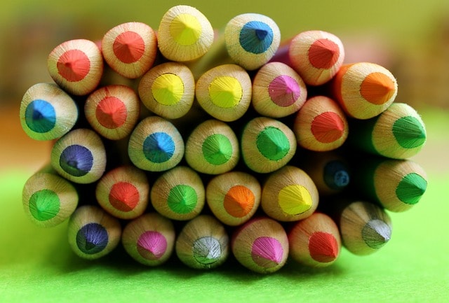 crayons, to draw, colorful