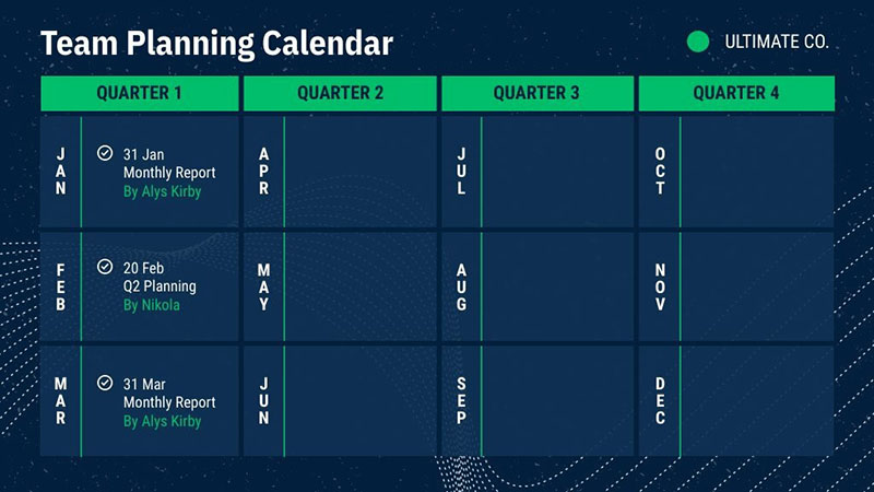 professionally designed templates for work planning 