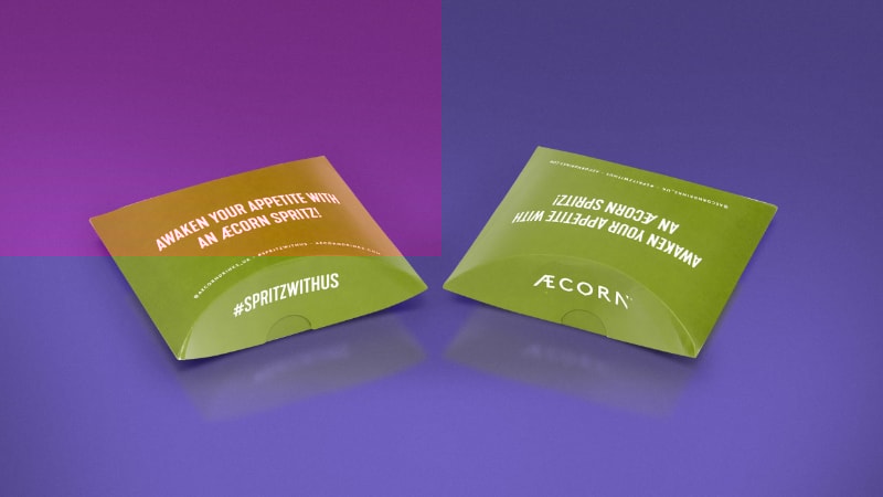 Ecorn pillow box packaging