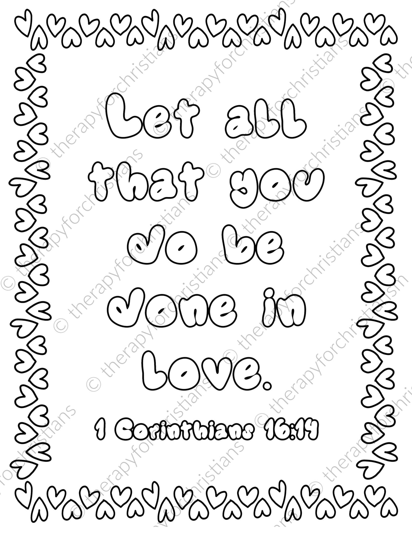 Bible verse coloring pages 