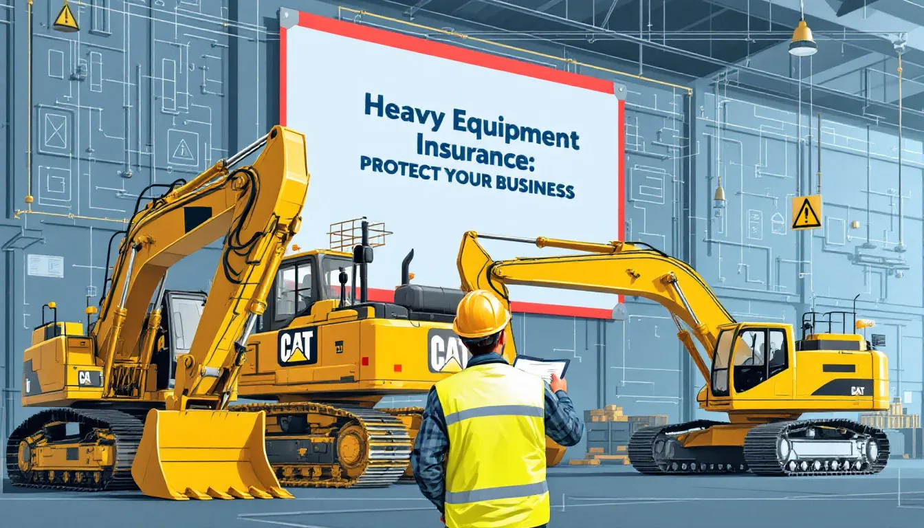 A contractor assessing heavy machinery, underlining the importance of heavy equipment insurance for contractors.