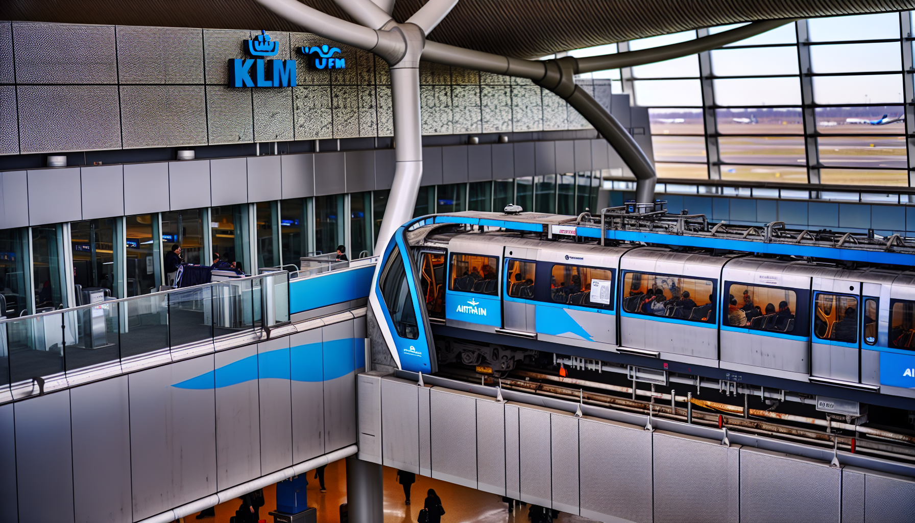 AirTrain JFK transportation to KLM's Terminal 4