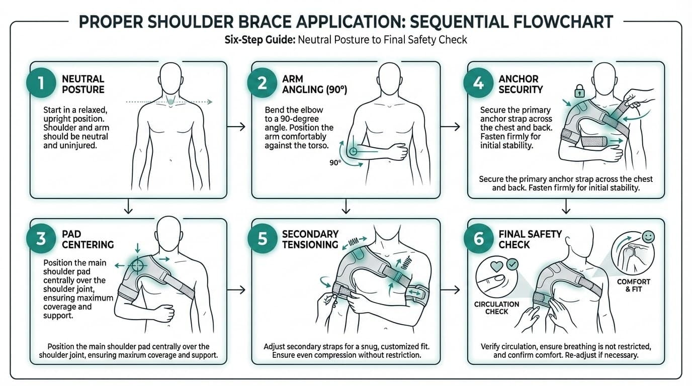 How to Put On a Shoulder Brace Safely (Universal Setup)