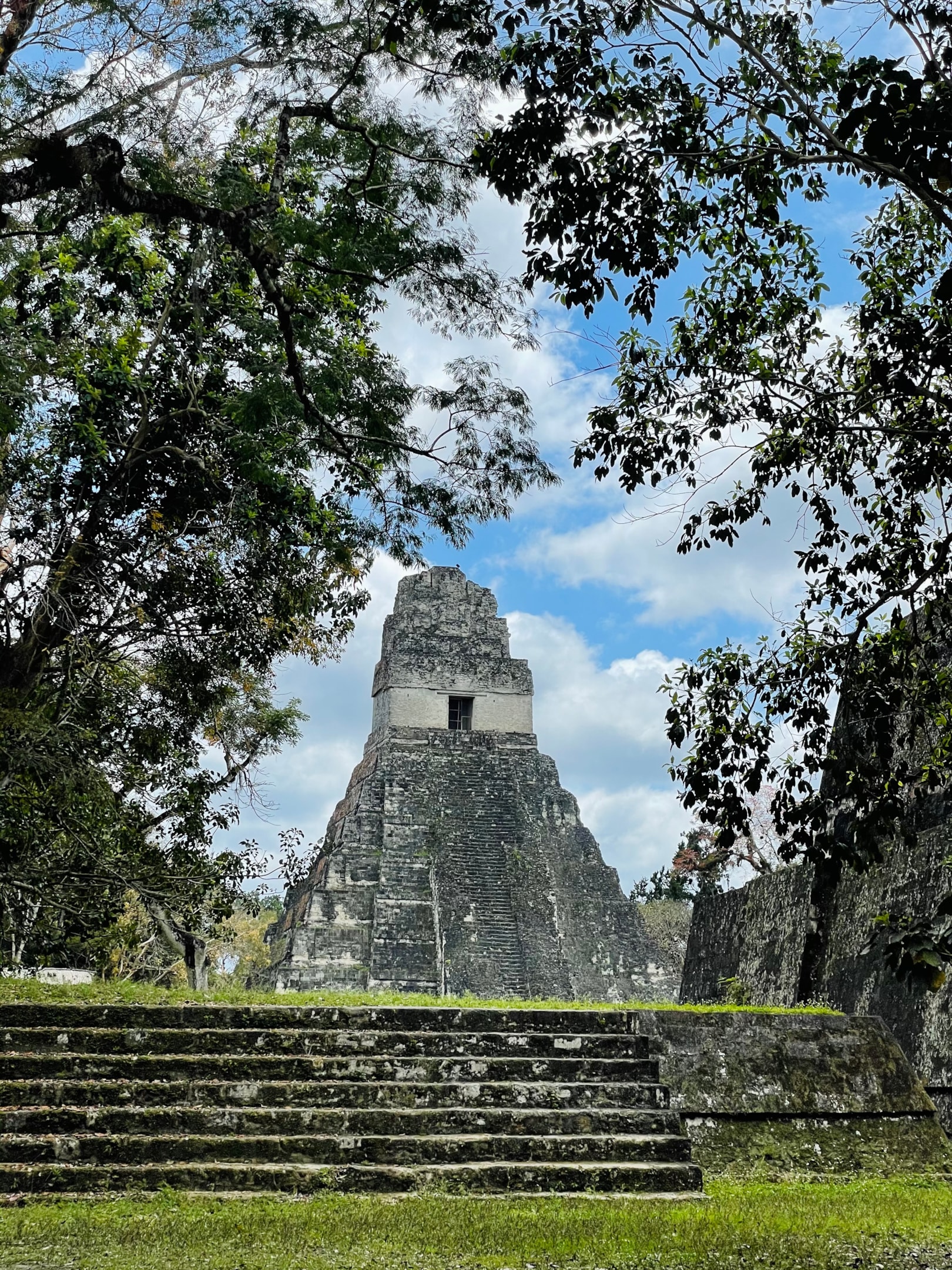 A view of the main plaza in Tikal National Park, Guatemala