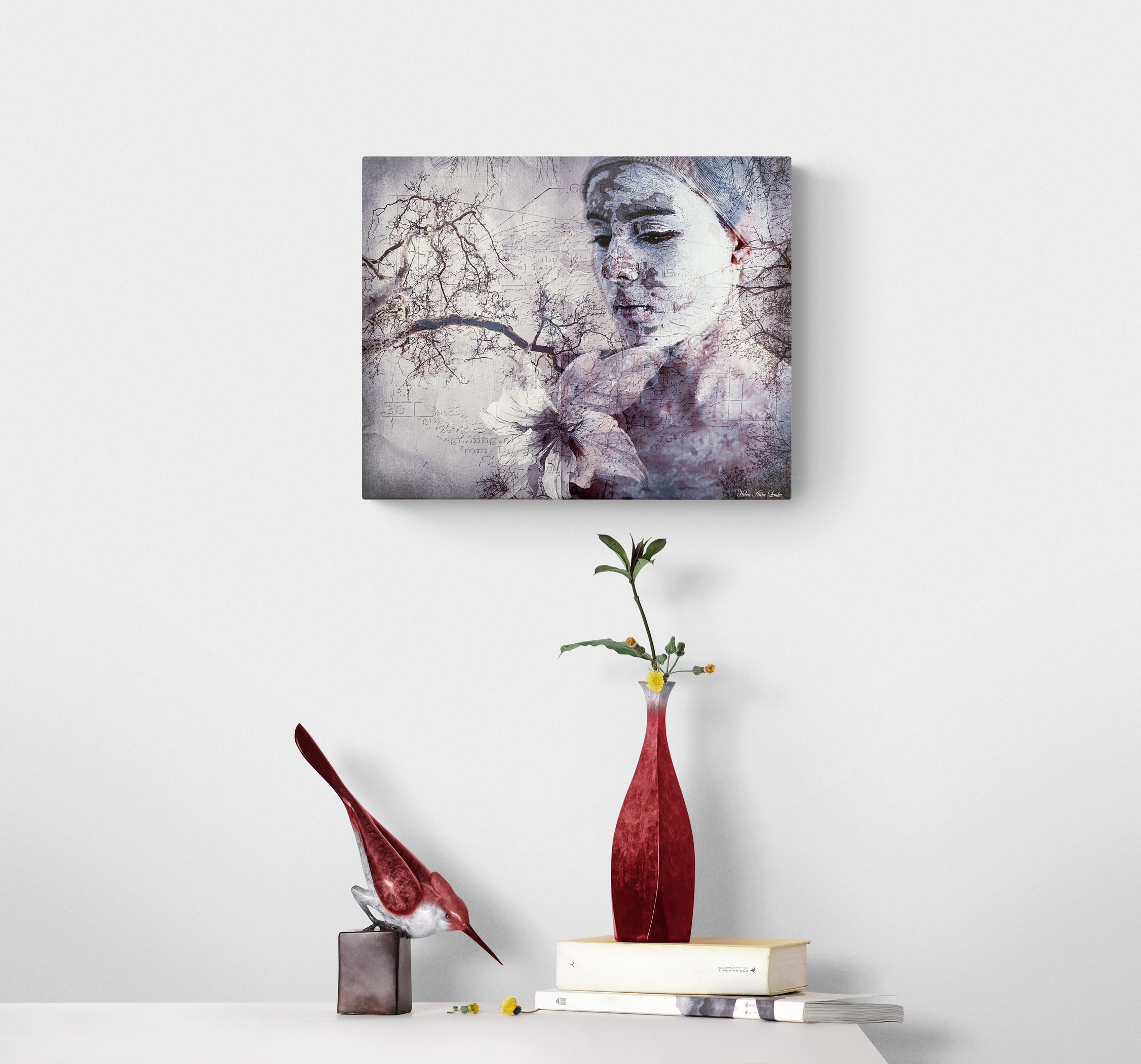 Unique collection of home decor with "Pondering" by Helen Anne Lemke.