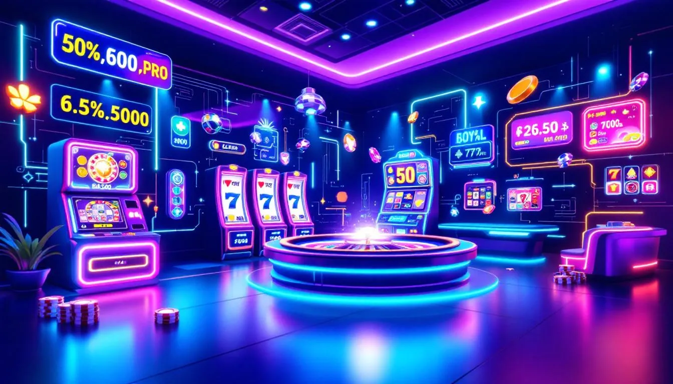 Uma visão geral de cassinos online no Brasil, mostrando jogos de cassino e promoções.