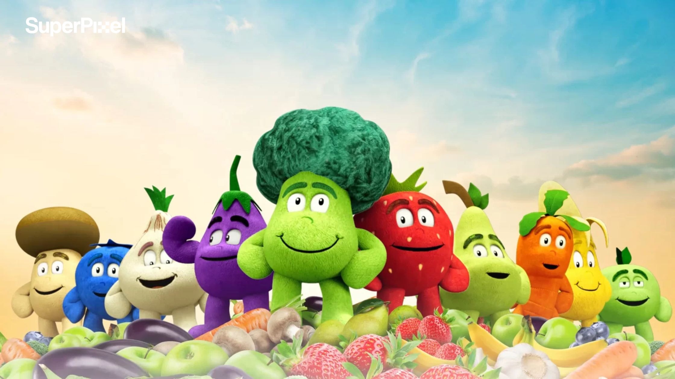 The Goodness Gang Characters for Giant Supermarket by SuperPixel.