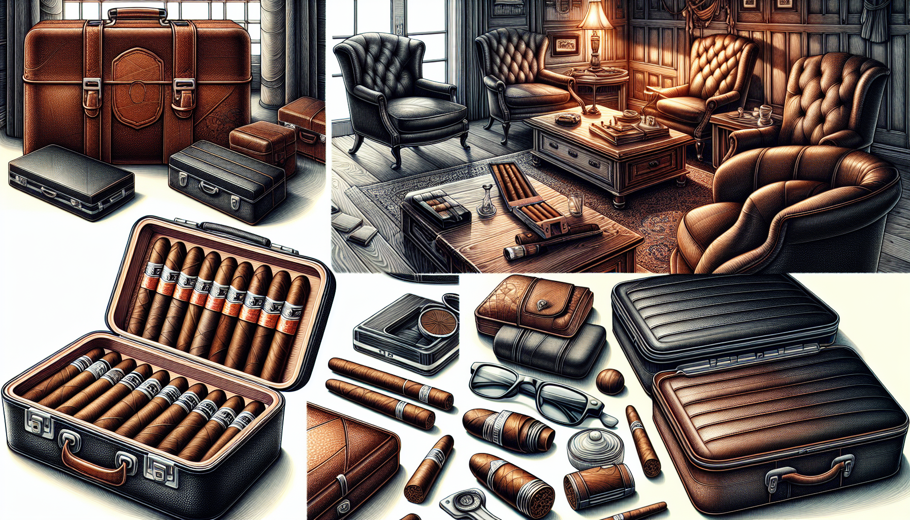 Travel cases and portable cigar storage for on-the-go convenience