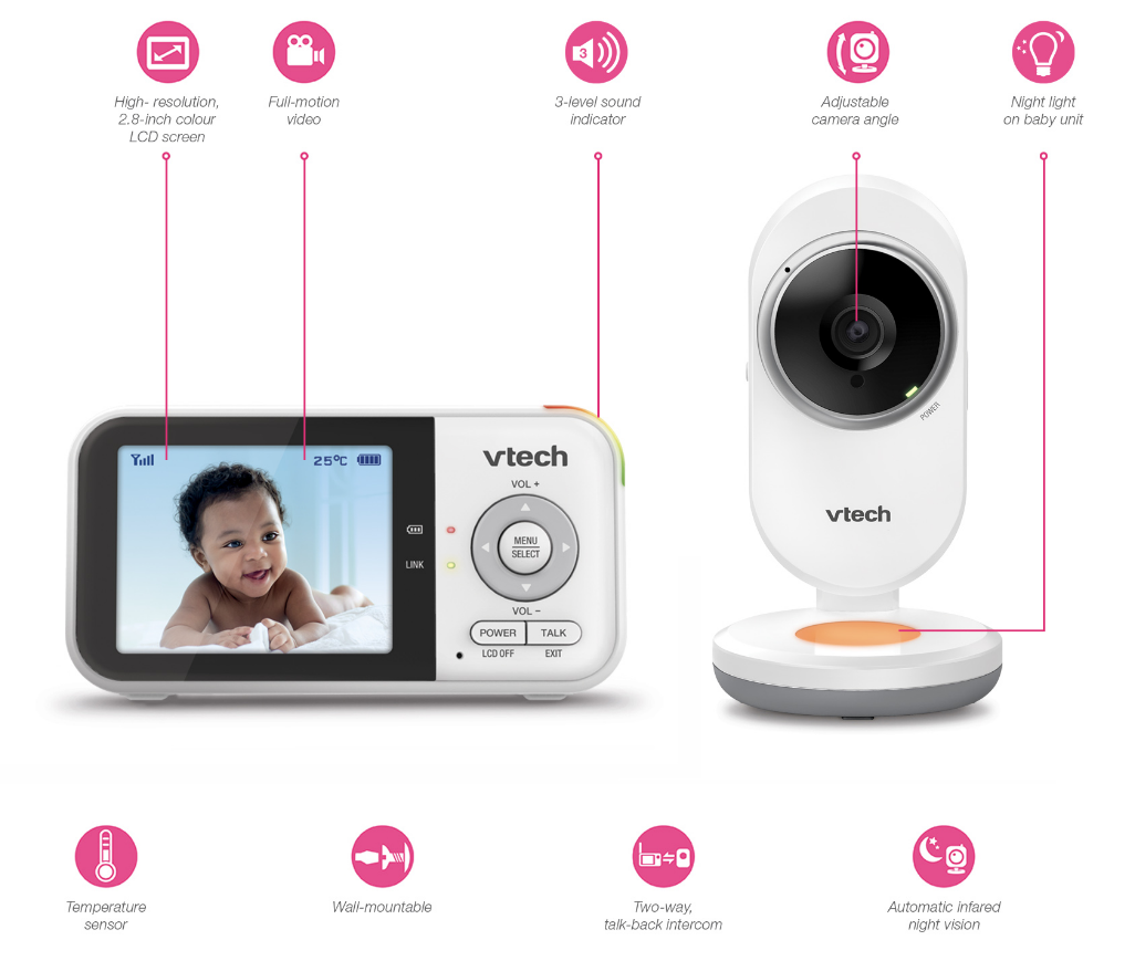 VTech baby monitor functionalities