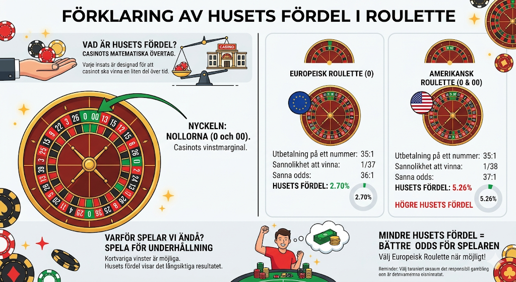 Husets fördel i roulette