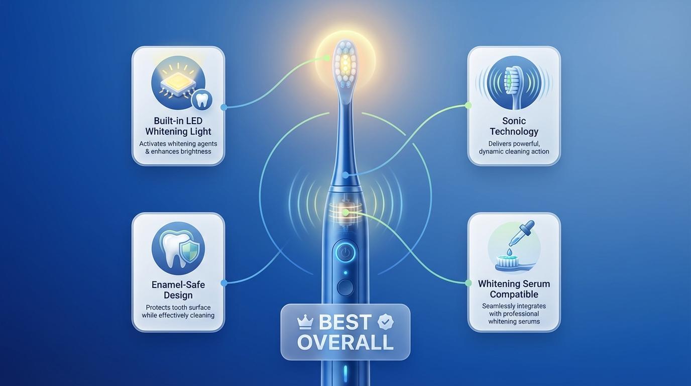 1. SNOW LED Whitening Electric Toothbrush: Best Overall