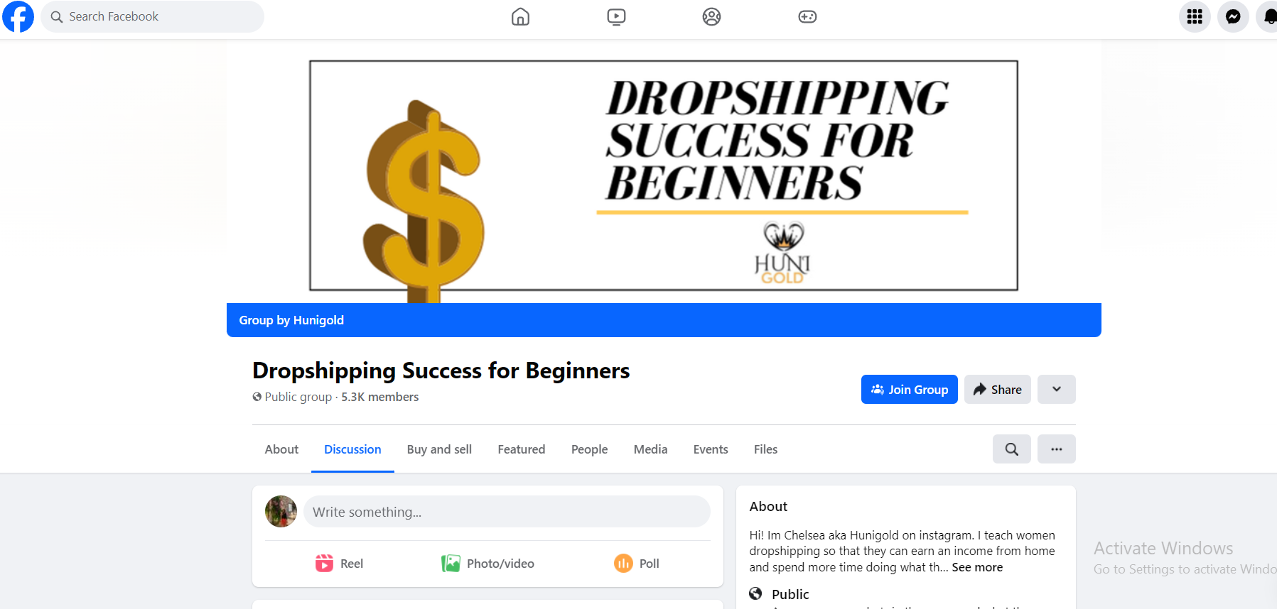 The Dropshipping Success Group is ideal for beginners and boasts over 5.3K members. In fact, a woman named Chelsea made this group to encourage and teach women about dropshipping.