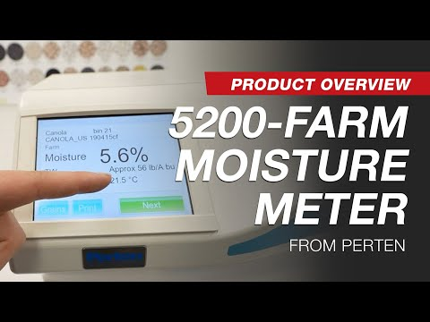 A Perten AM 5200 grain moisture tester with improved accuracy