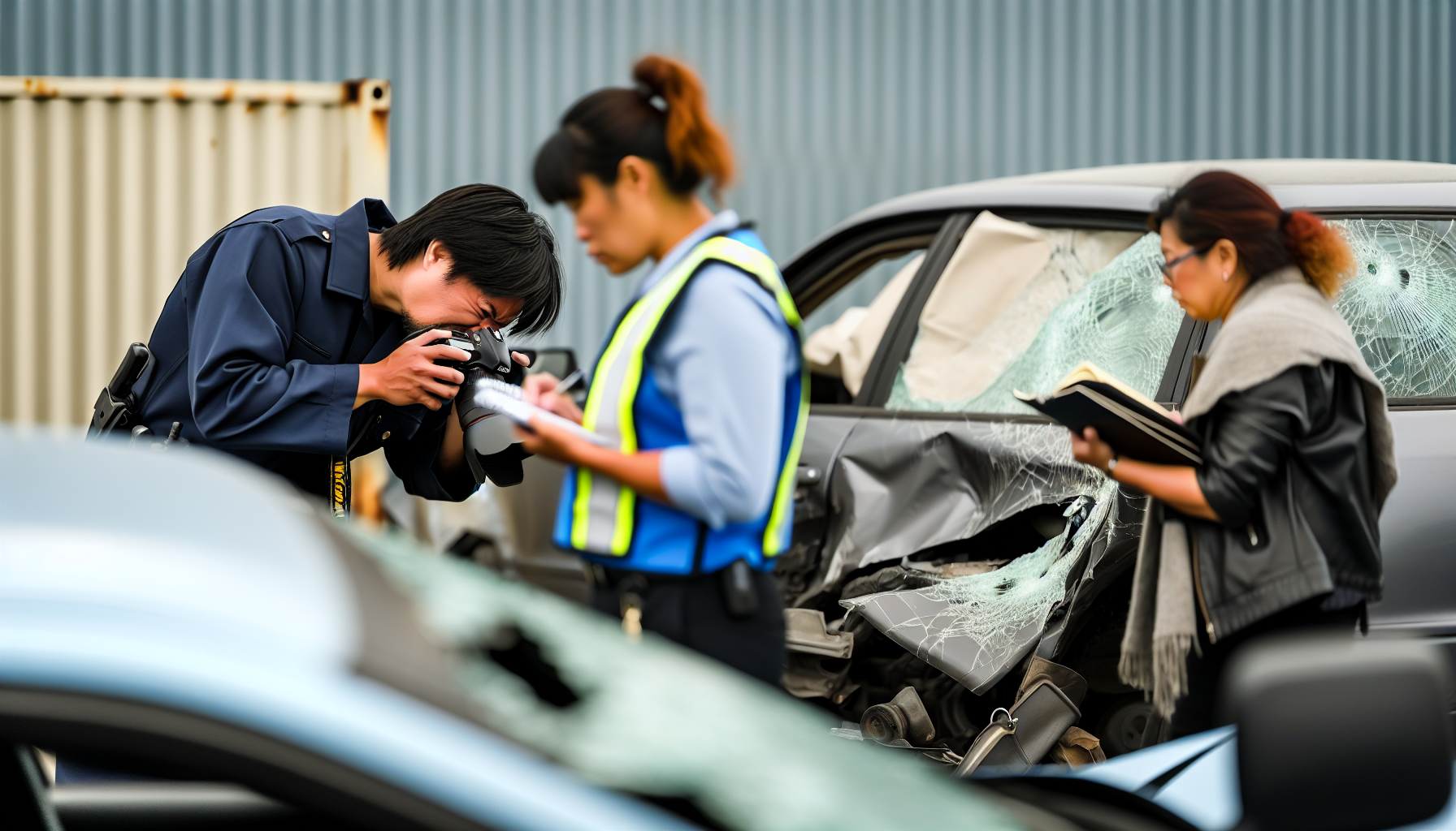 Documenting the car accident scene