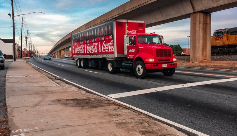 A truck with custom car wrap in vinyl wraps