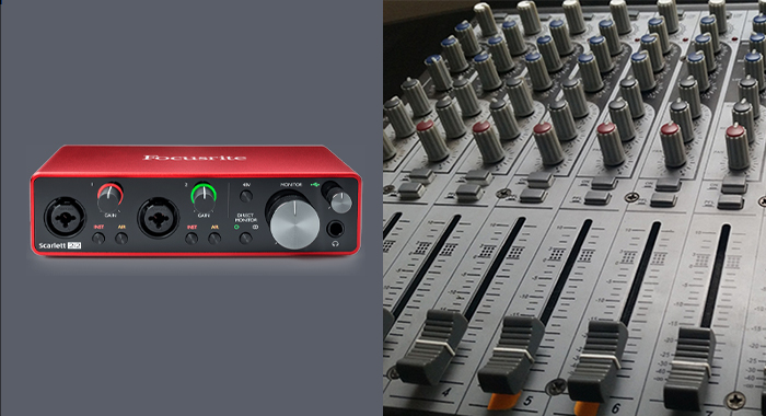 mixer audio interface