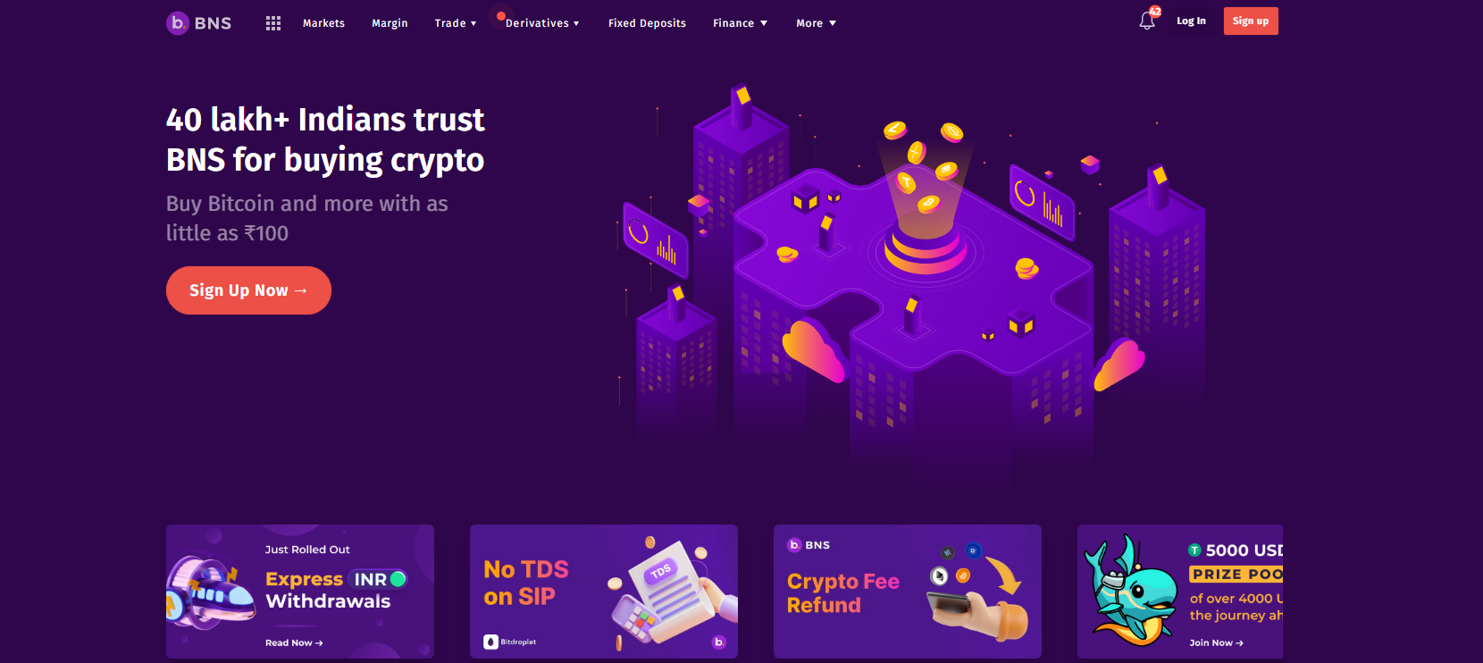 Bitbns - Best Crypto Exchanges in India