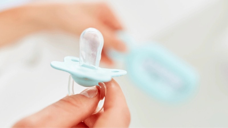 Pacifiers are the perfect solution for calming a fussy baby.