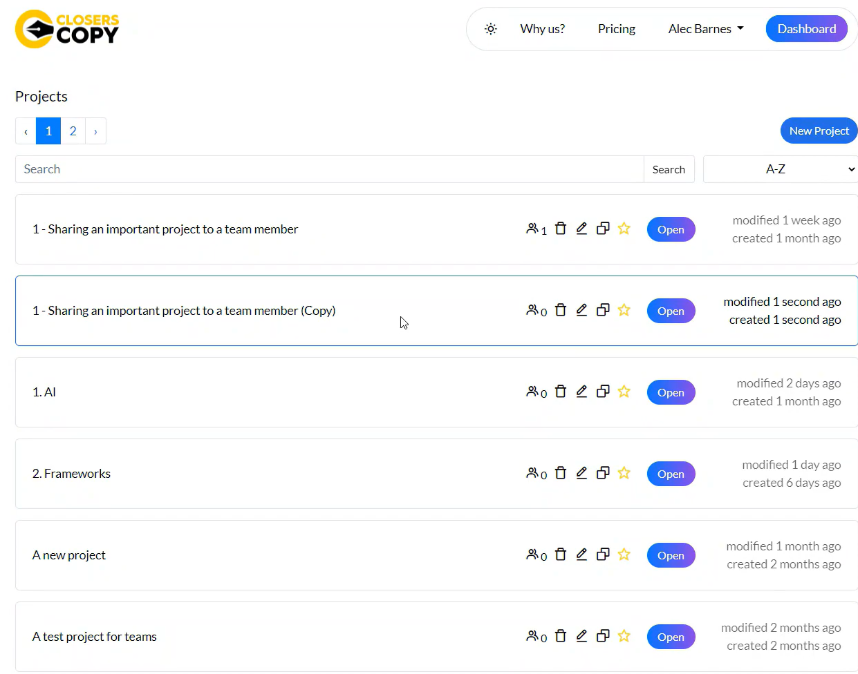 ClosersCopy Project Page