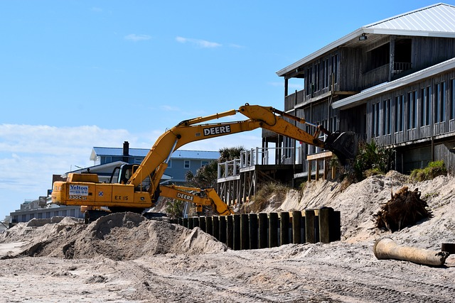 Backhoe loader. 