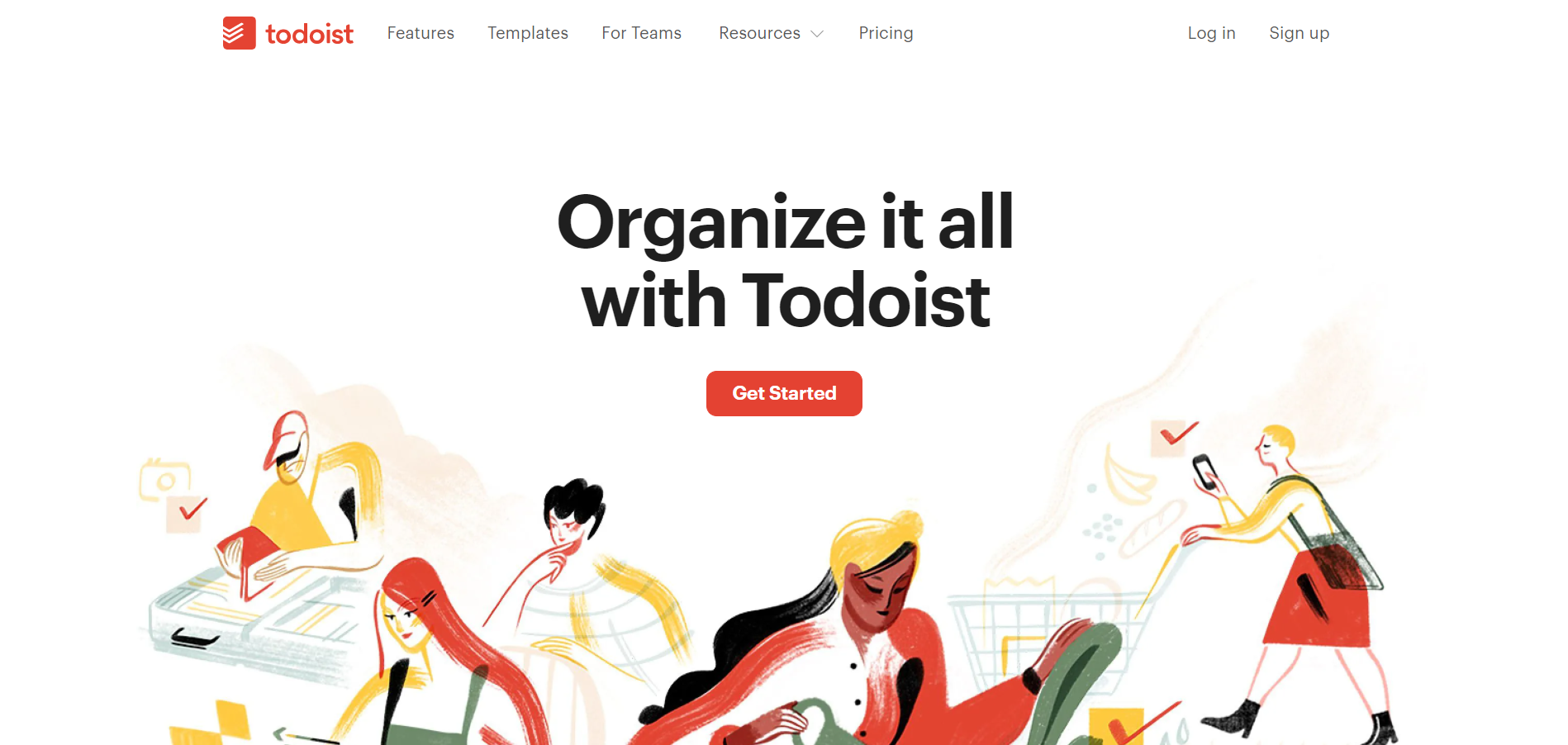 Todoist main page
