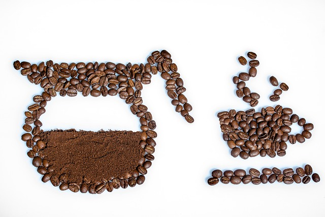 still life, coffee beans, coffee powder