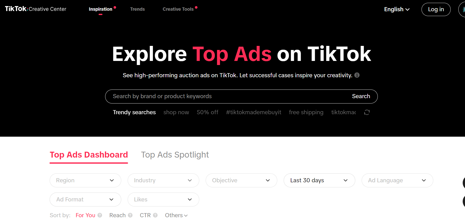 tiktok ad library