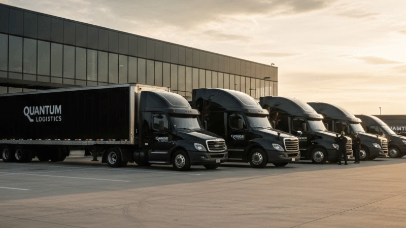 commercial fleet wrapped with black ppf