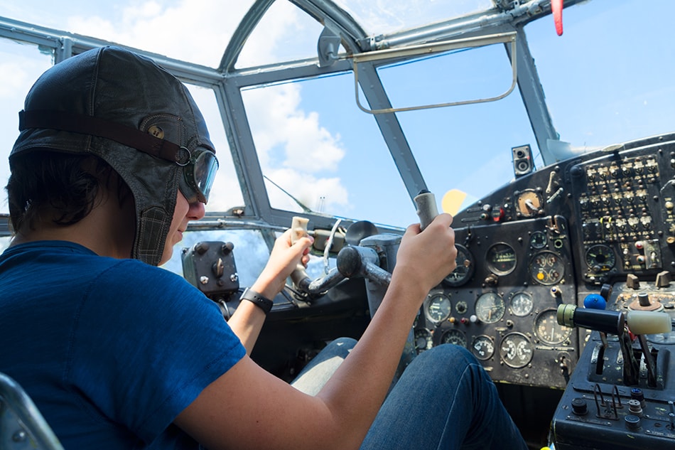 student pilot discovery flight over Boston