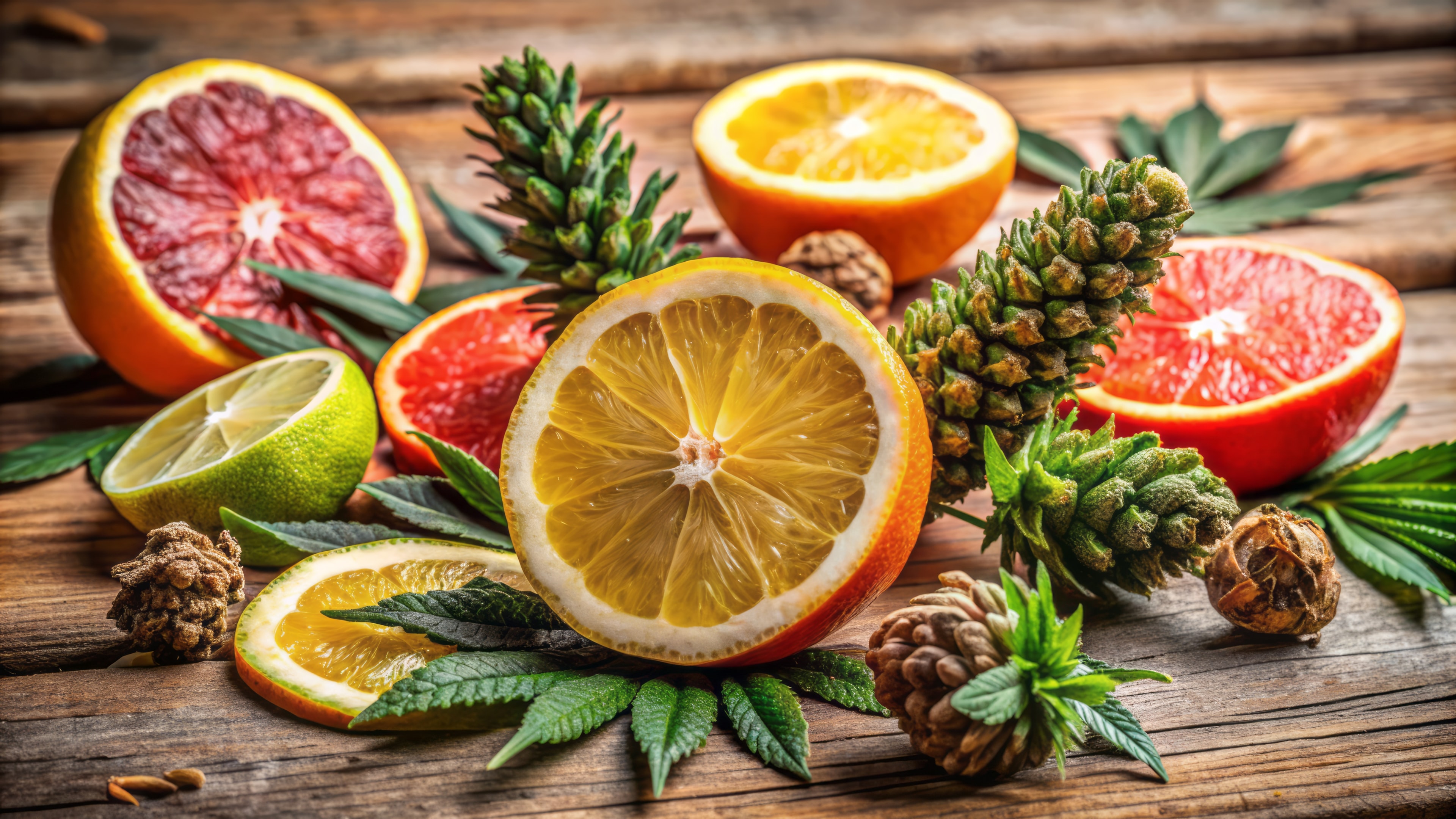 Common terpene profiles are limonene and myrcene, but are not the only known terpene found in cannabis. Outside of cannabis extract and plant extracts, terpene profiles are also found in citrus fruits.