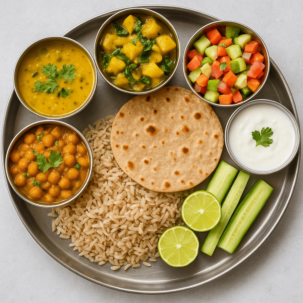 Light Weight Loss-Friendly Thali