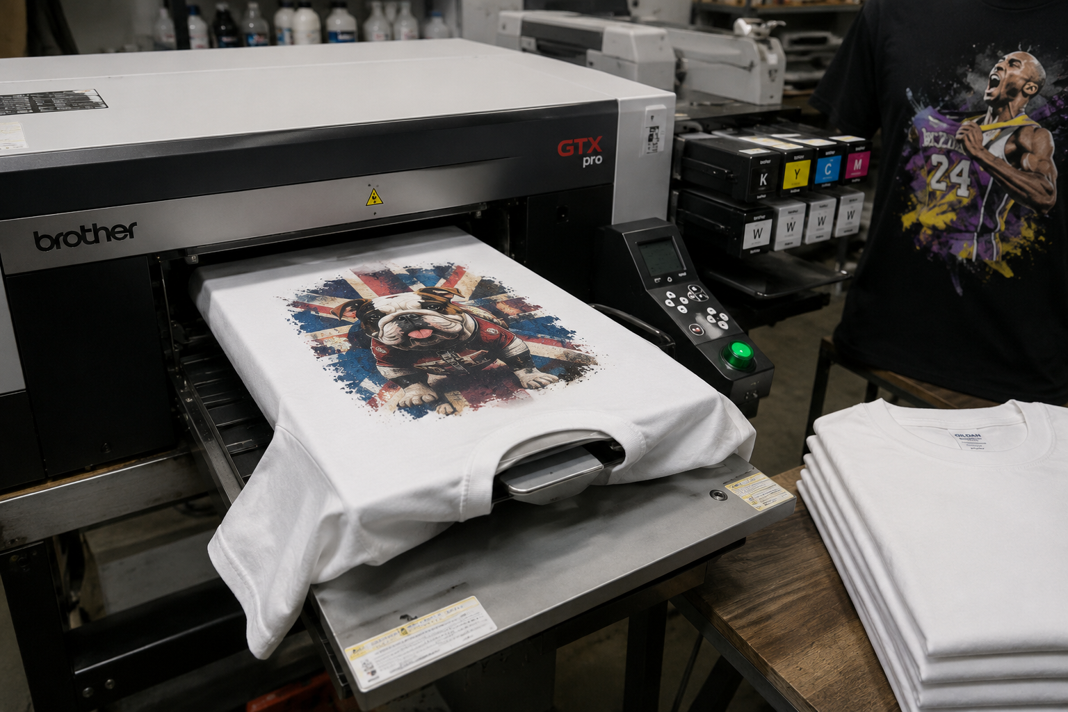 DTG printing for full-color artwork and photo-style T-shirt designs