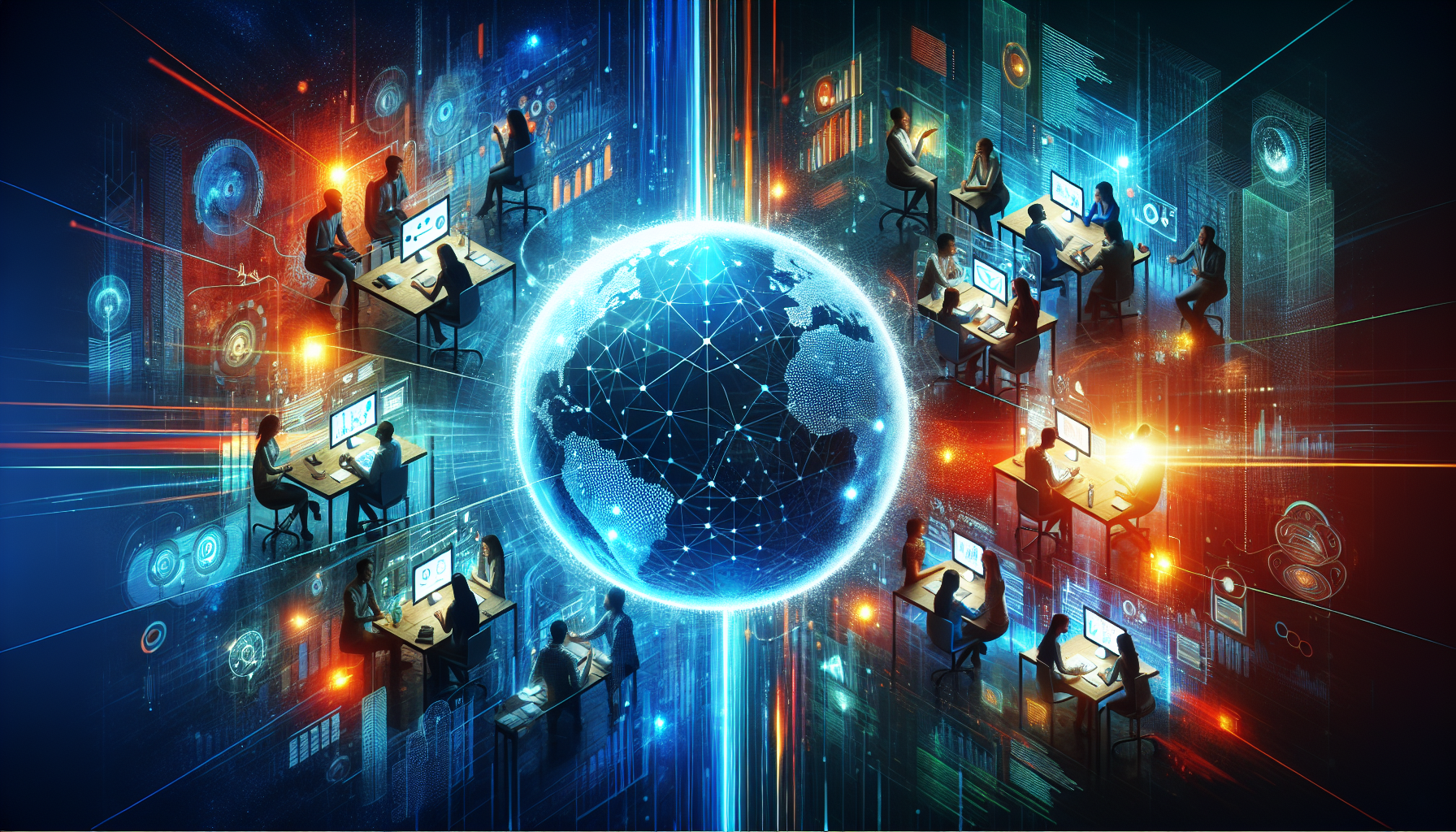 Illustration of geographic proximity in nearshoring