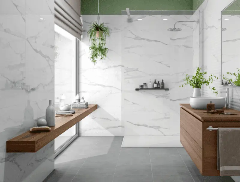 Portifino Pure White Gloss Wall Tile (55×33cm)